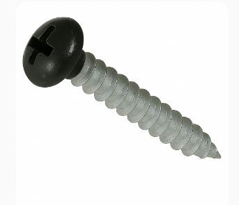 12A125SPP0Z/18BK 12A X 1 1/4 PHIL PAN SMS ZINC PT.#18 BLACK